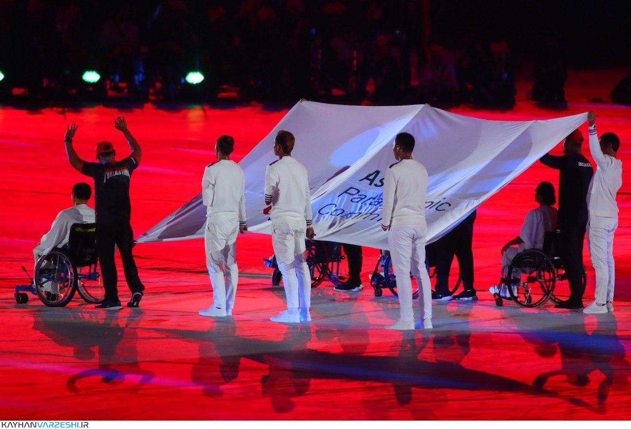 گزارش تصویری از مراسم افتتاحیه بازی‌های پاراآسیایی جاکارتا