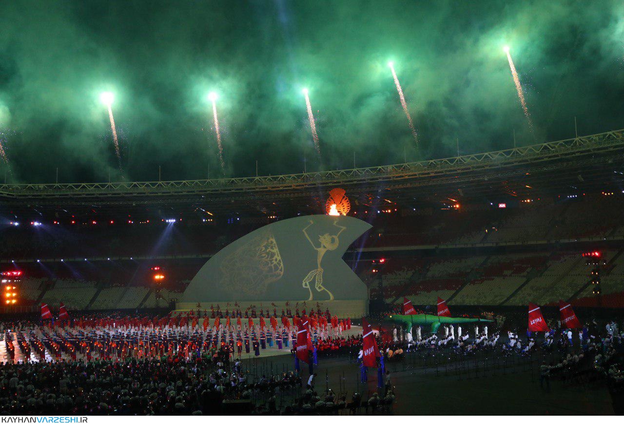 گزارش تصویری از مراسم افتتاحیه بازی‌های پاراآسیایی جاکارتا