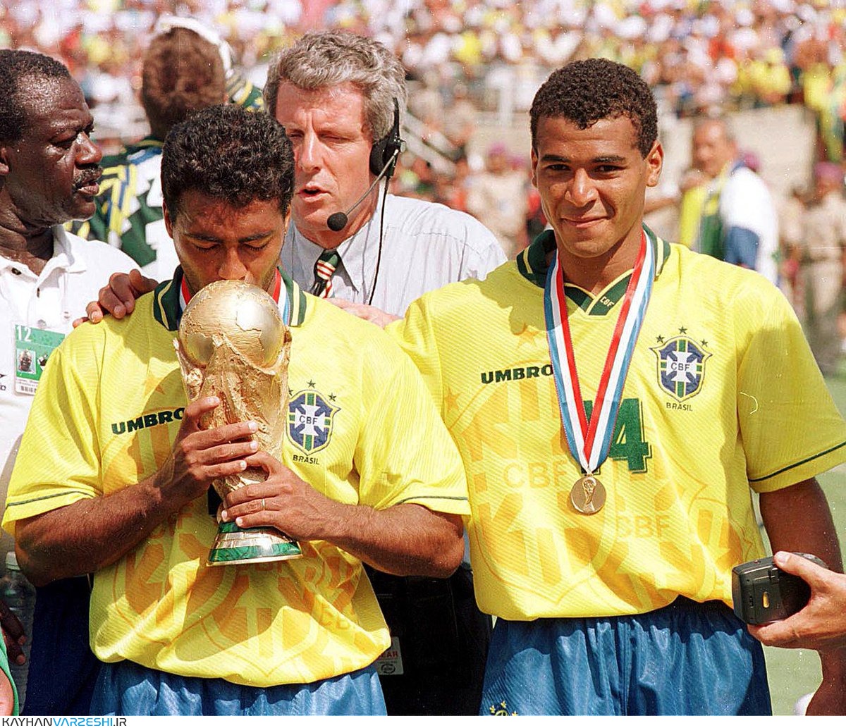 «کافو» و «روماریو » پس از قهرمانی برزیل در جام جهانی 1994