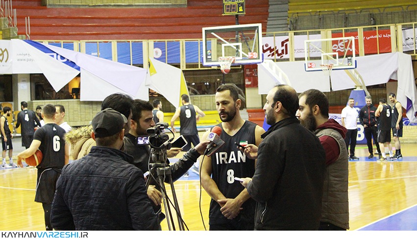 گزارش تصویری از تمرین تیم ملی بسکتبال با حضور اصحاب رسانه