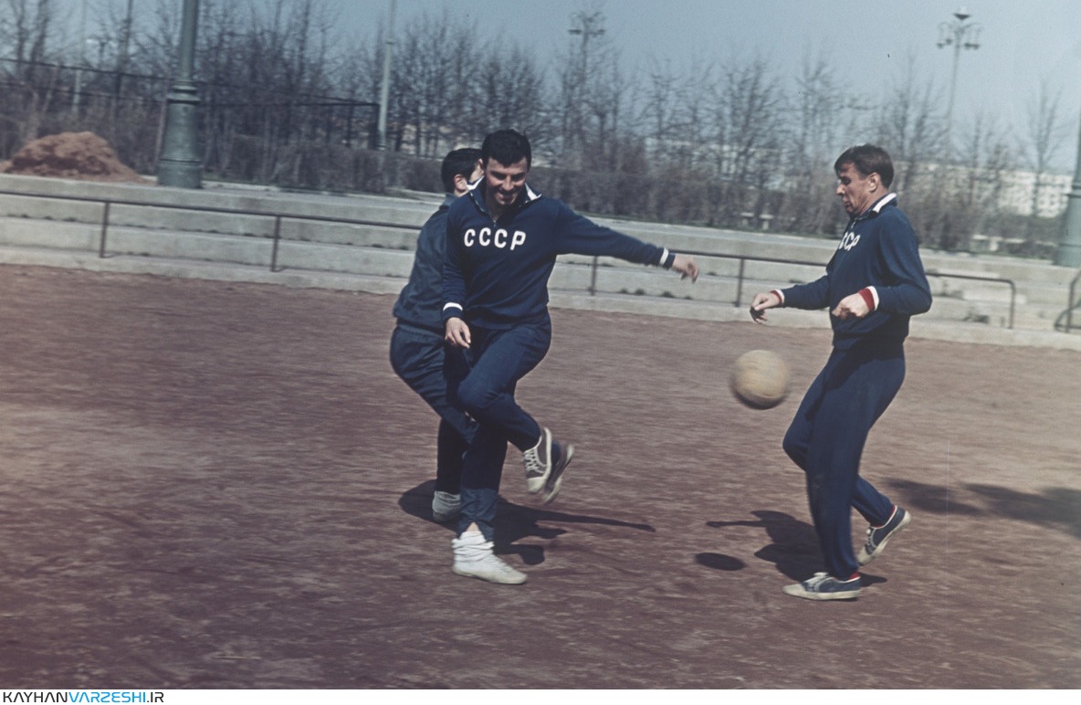 تمرین تیم ملی شوروی در سال 1966