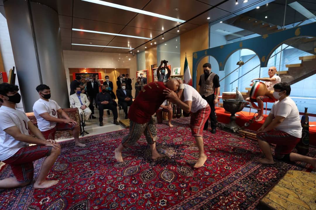 گزارش تصویری از ورزش باستانی و زورخانه‌ای در سفارت ایران در توکیو