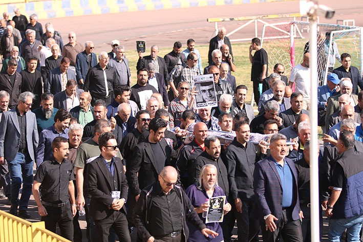 گزارش تصویری مراسم تشییع پیکر مرحوم اکبر کارگر جم