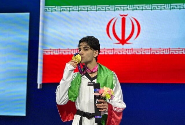 طلسم شکنی تکواندوکار ایرانی با کسب اولین مدال طلای مسابقات جهانی