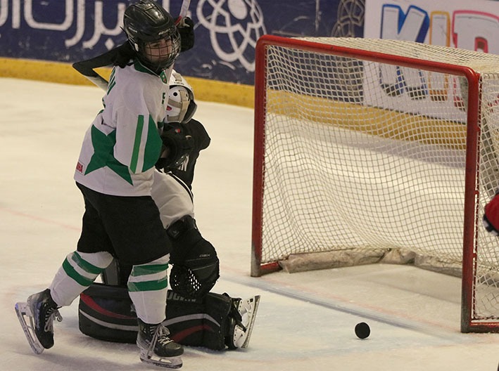 گزارش تصویری هاکی روی یخ دختران زیر18 سال