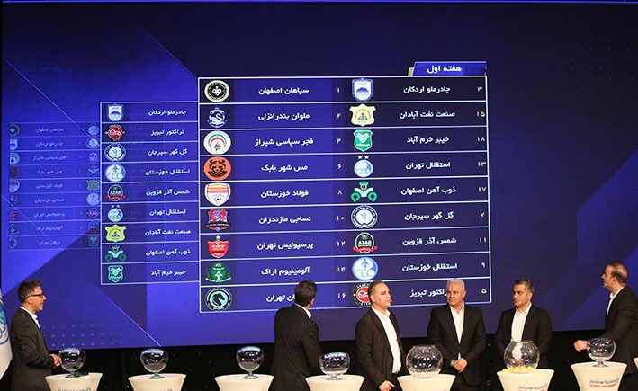 گزارش تصویری قرعه کشی لیگ برتر