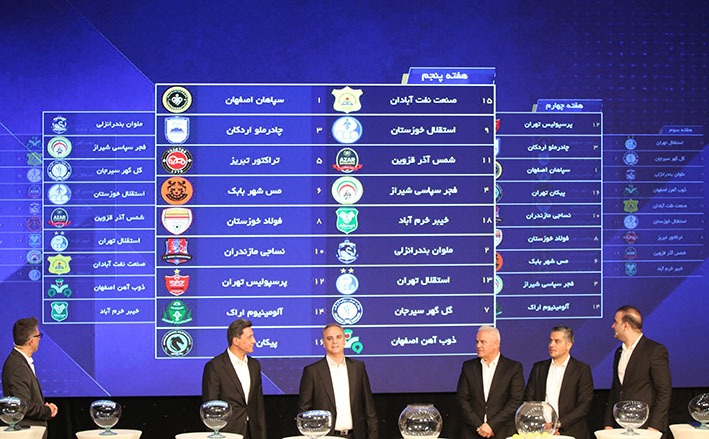 گزارش تصویری قرعه کشی لیگ برتر