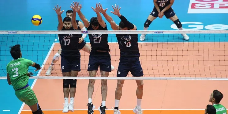 والیبال قهرمانی آسیا/صعود بی‌درد سر ایران به نیمه‌نهایی