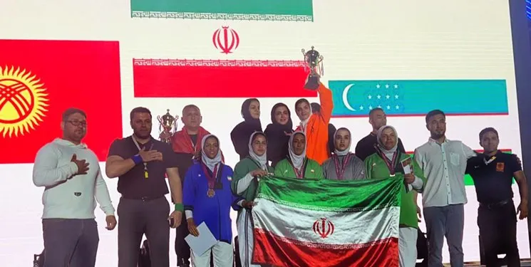 تیم کشتی آلیش بانوان ایران در بخش آزاد هم قهرمان آسیا شد