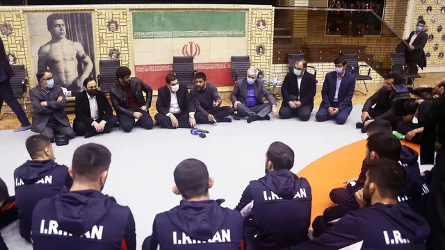 بازدید معاون اول رئیس جمهور از اردوی تیم ملی کشتی