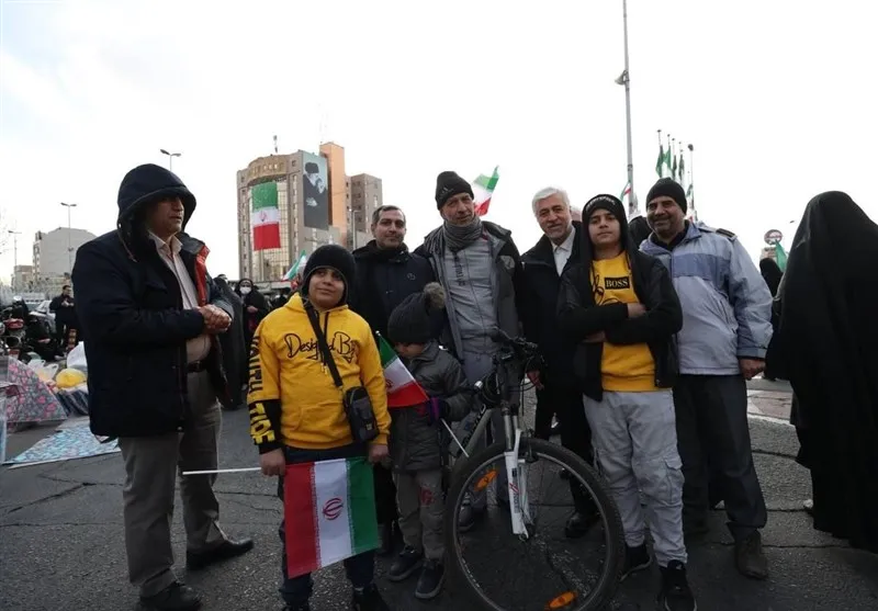 حضور جامعه ورزش در راهپیمایی ۲۲ بهمن