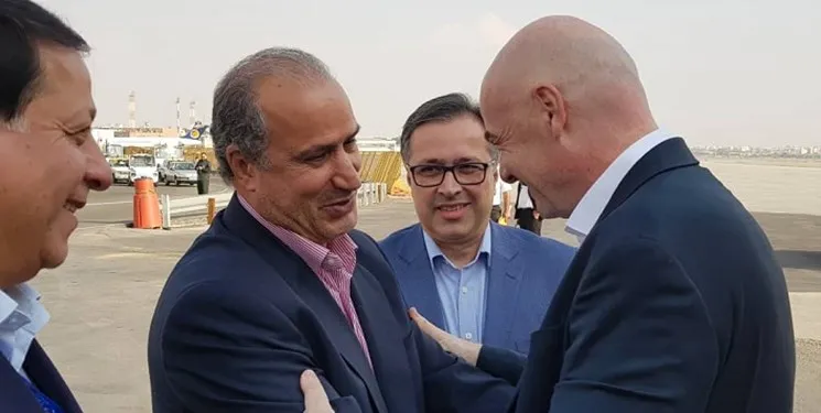 پیام اینفانتینو برای مهدی تاج