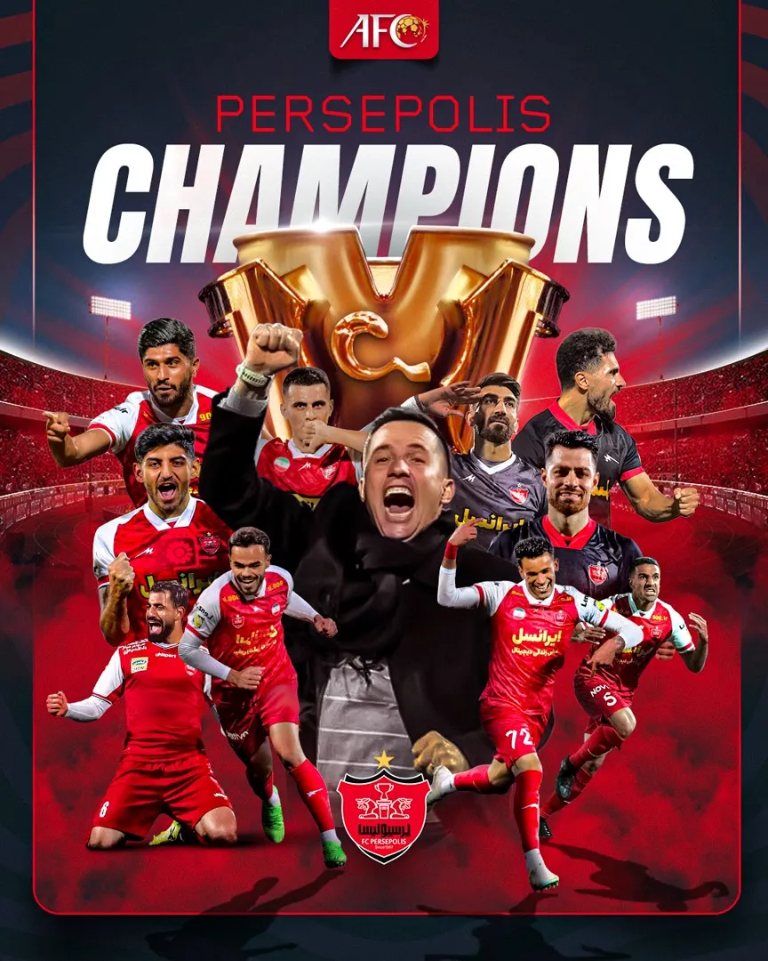 واکنش AFC به قهرمانی پرسپولیس در لیگ ایران