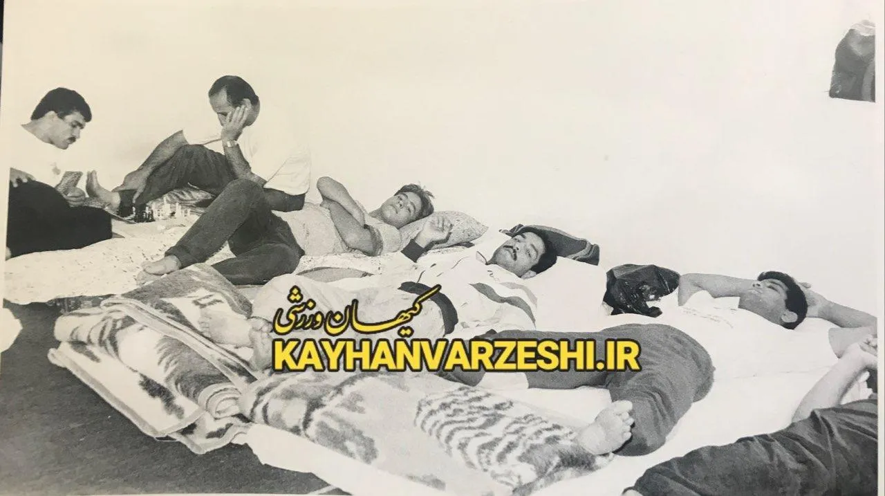 اردوی تیم ملی کشتی آزاد ایران در ابتدای دهه 60