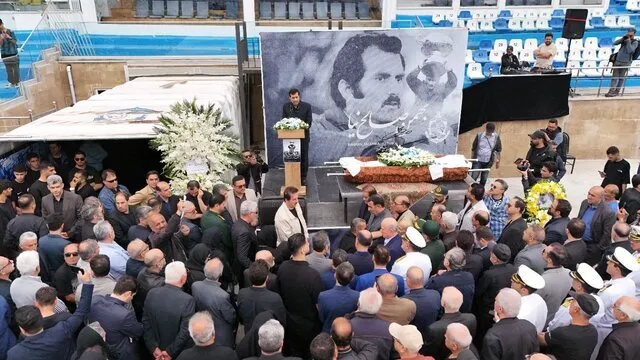 برگزاری مراسم تشییع پیکر «بهمن صالح نیا» در انزلی
