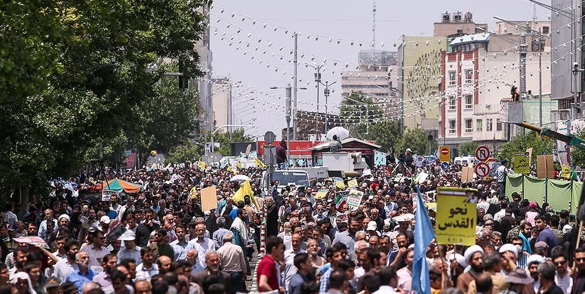 حضور اهالی ورزش در راهپیمایی روز قدس