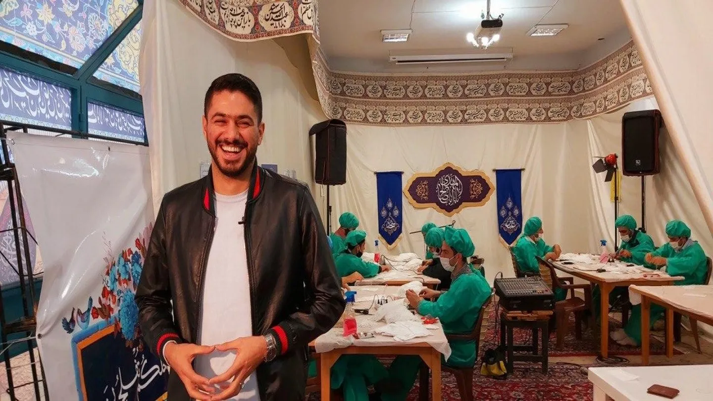 اقدام جالب شایان مصلح در جمع داوطلبان مبارزه با کرونا
