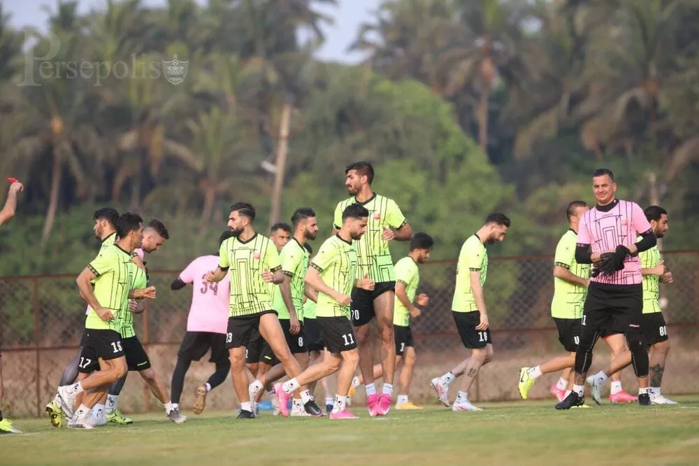 گزارش تمرین پرسپولیس/اولین تمرین فرجی با پرسپولیسی‌ها در هند