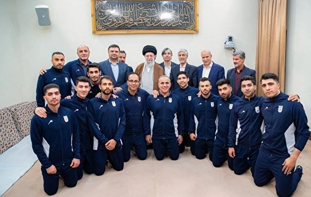 دیدار ملی پوشان فوتسال با مقام معظم رهبری