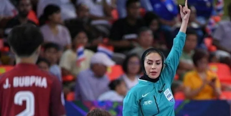 بانوی محجبه ایرانی داور فینال رقابت‌های جام جهانی فوتسال