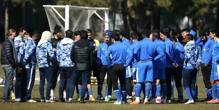 اعلام برنامه تمرین استقلال