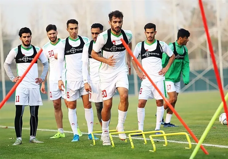 تمرین پرفشار امیدهای فوتبال ایران در غیاب بازیکنان ۲ باشگاه