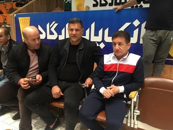 علی دایی در اردوی تیم ملی کشتی آزاد