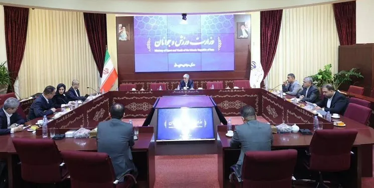 برگزاری جلسه وزیر ورزش با شرکت مشاور طراح مجموعه ورزشی جدید پایتخت