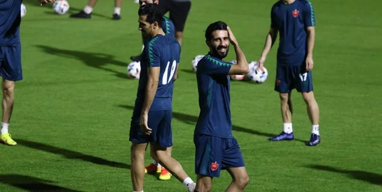 بشار رسن در تمرین پرسپولیس شرکت کرد