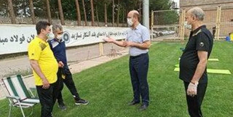 برگزاری تمرین سپاهان با حضور رئیس هیات پزشکی اصفهان