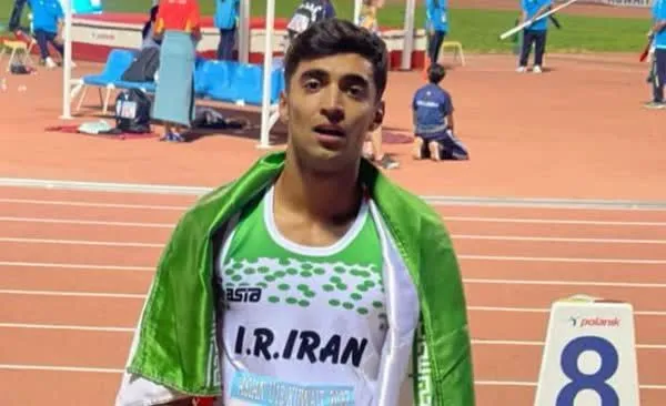 قهرمانی دونده ۱۸ ساله ایران در ۴۰۰ متر داخل سالن آسیا