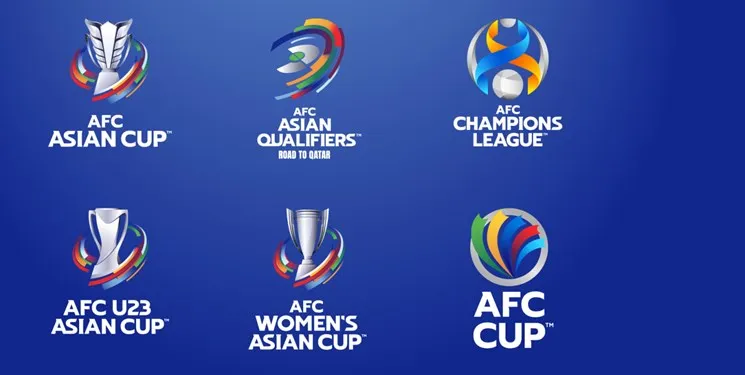 رونمایی AFC از 6 لوگوی جدید برای مسابقات فوتبال آسیا