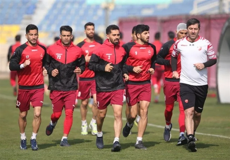 تمرین و ریکاوی پرسپولیسی‌ها پس از بازگشت از رفسنجان