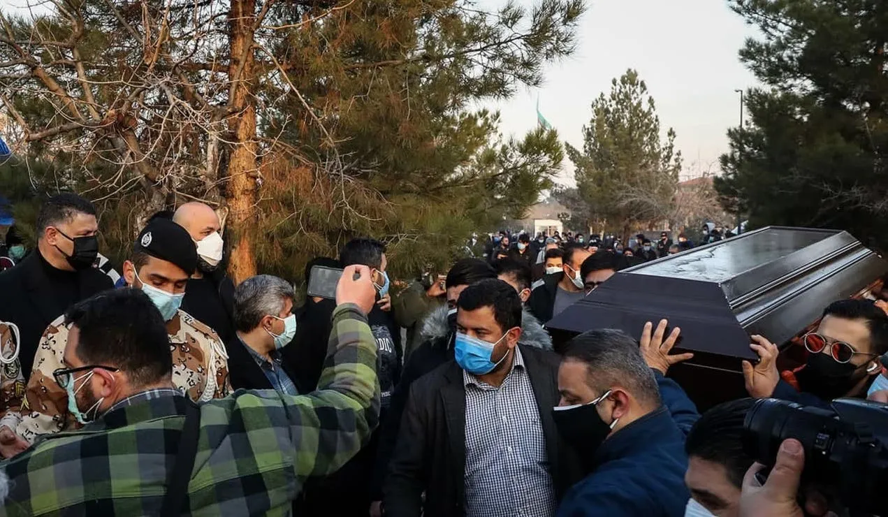 مراسم خاکسپاری علی انصاریان