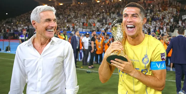 اولین جشن قهرمانی و آقای گلی رونالدو با النصر