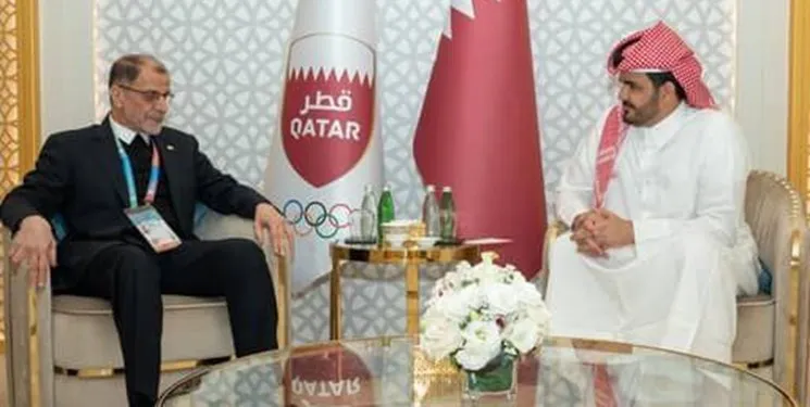 دیدار محمود خسروی وفا با رئیس کمیته ملی المپیک قطر