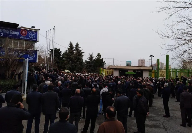 مراسم تشییع پیکر مرحوم انوری برگزار شد