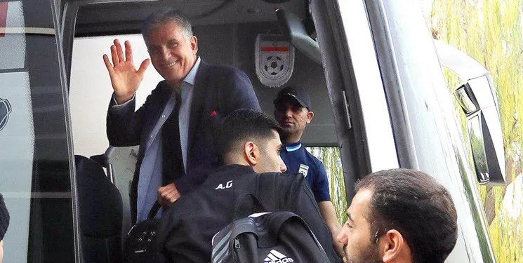 تیم ملی فوتبال وارد قطر شد