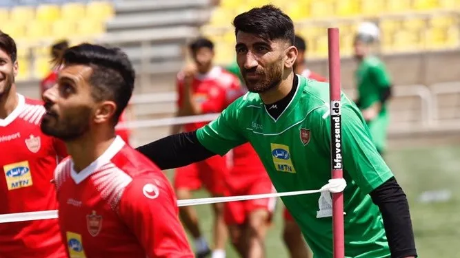 حضور بیرانوند در تمرین پرسپولیس