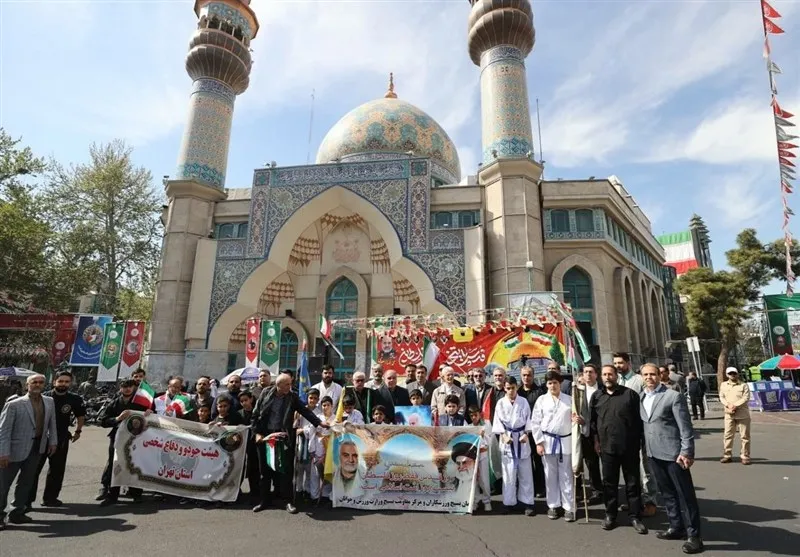 حضور پرشور جامعه ورزش در راهپیمایی روز قدس