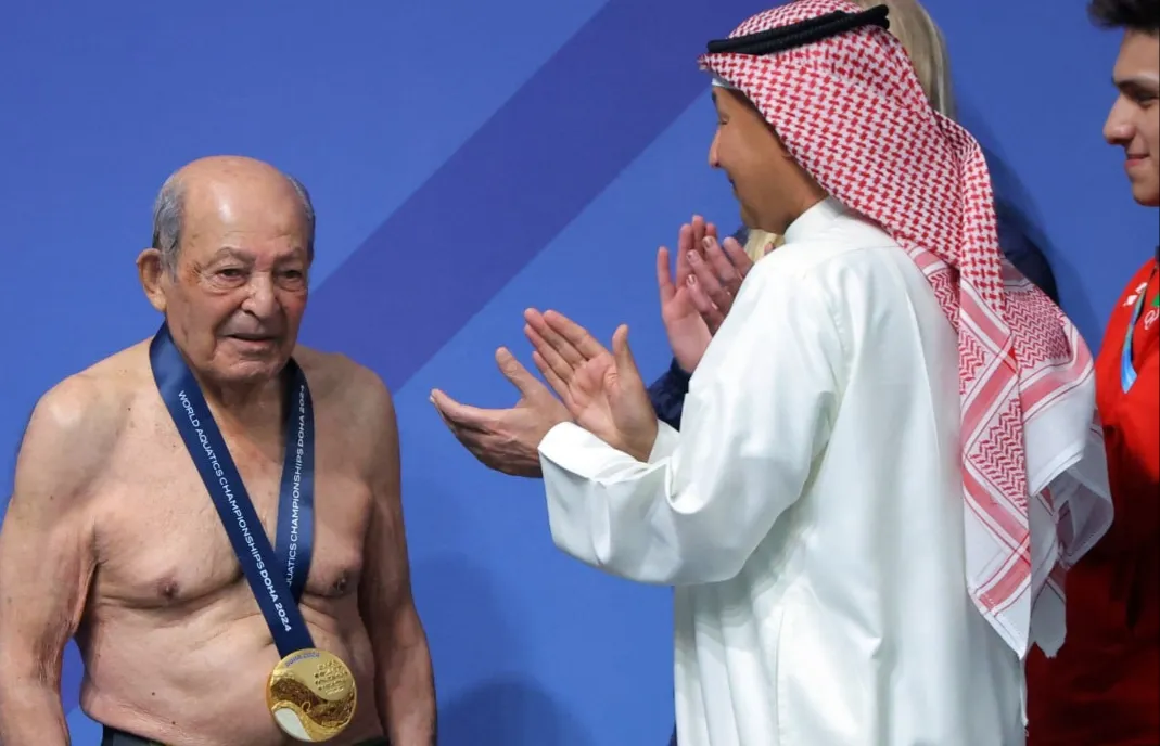 شاهکار پیشکسوت شیرجه ایران در ۹۹ سالگی