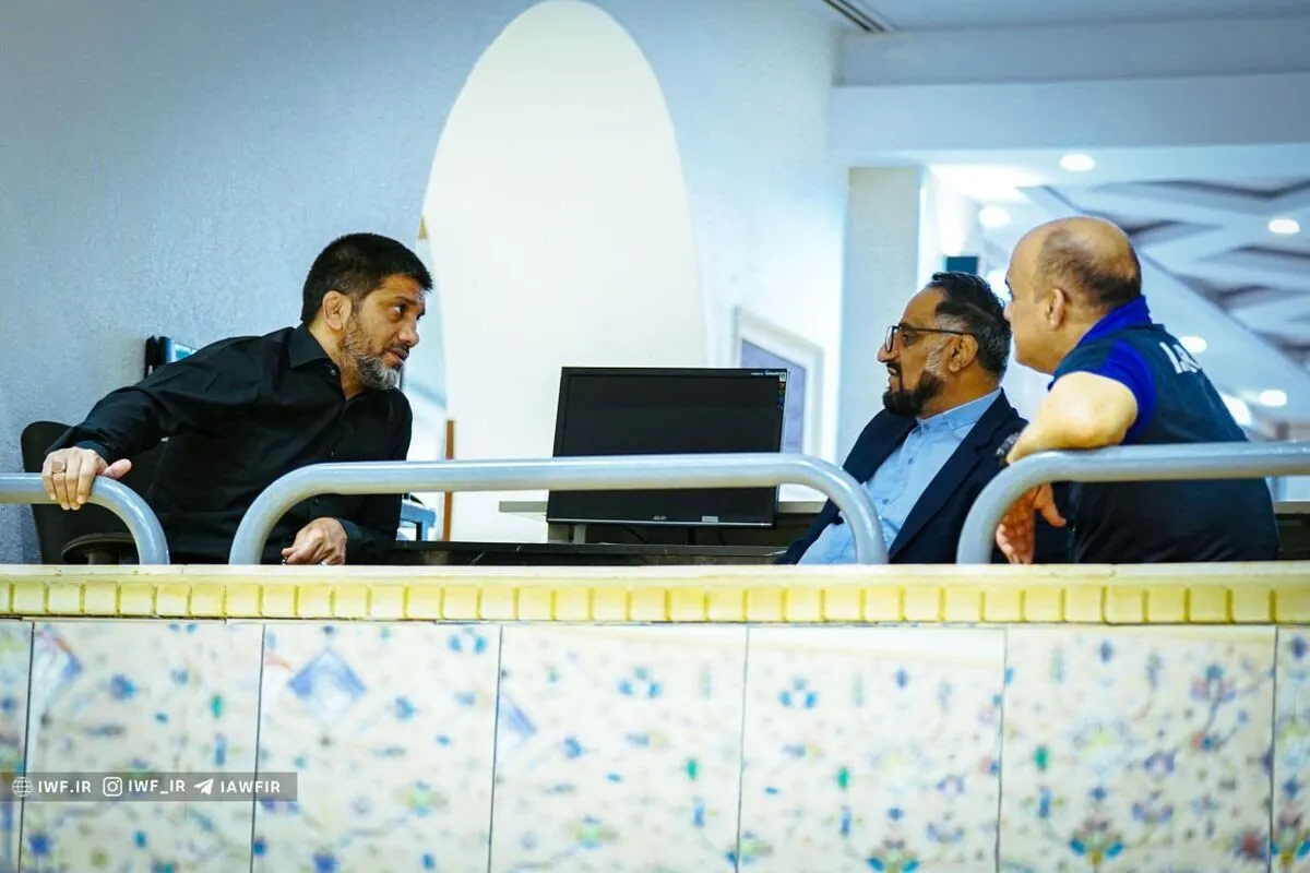 احمد خطر در اردوی تیم ملی کشتی آزاد
