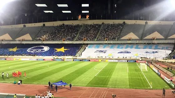 بزرگترین پرچم فوتبال جهان رونمایی شد