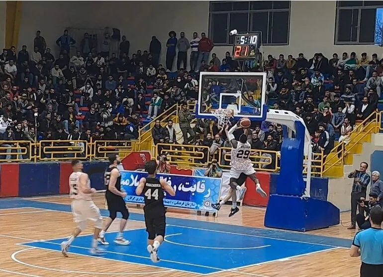 پیروزی شهرداری گرگان در بازی بزرگ هفته ۲۲ لیگ بسکتبال