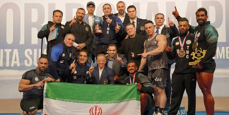 تیم ملی پرورش اندام ایران بر بام دنیا ایستاد