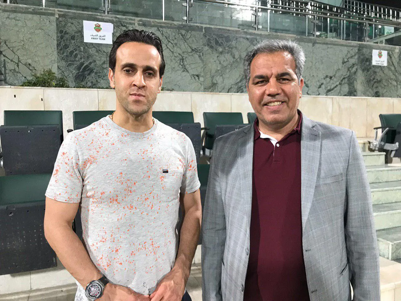 علی کریمی در تمرین پرسپولیس حاضر شد
