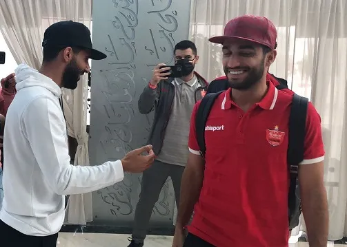 خداحافظی بشار رسن با بازیکنان پرسپولیس