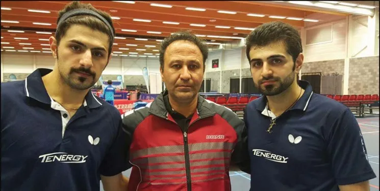 پیروزی تیم دوبل ایران در دور اول مسابقات جهانی تنیس‌روی‌میز