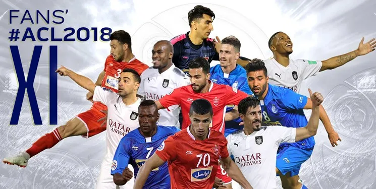 تیم منتخب لیگ قهرمانان آسیا 2018 در قبضه استقلال، پرسپولیس و السد