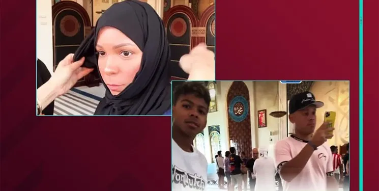 همسر کاپیتان برزیل در جام جهانی محجبه شد